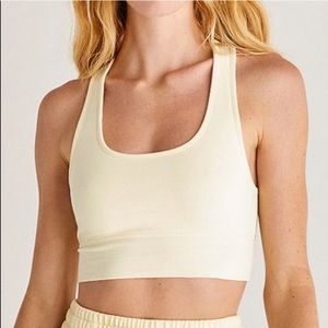 Z Supply Cream Sports Bra